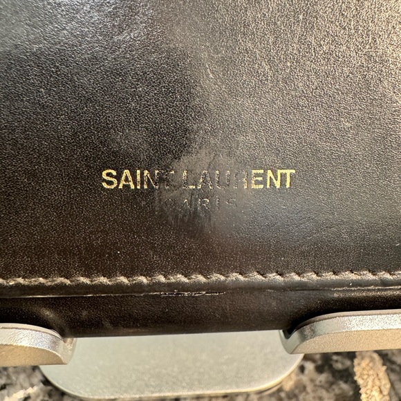 Saint Laurent Paris Black Leather Flap Wallet Made in Italy - Picture 2 of 11